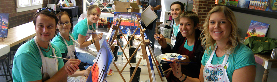 Group Event: Painting With A Twist in San Marco | Live For Today Foundation